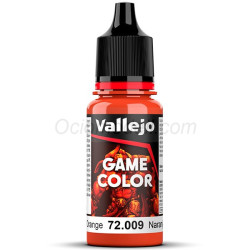 Acrilico Game Color, Naranja Tostado. New. Bote 18 ml. Marca Vallejo. Ref: 72.009, 72009.