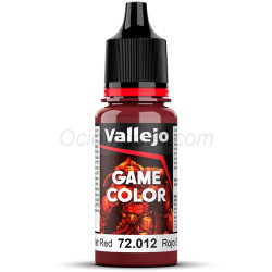 Acrilico Game Color, Rojo Escarlata. new. Bote 18 ml. Marca Vallejo. Ref: 72.012, 72012.