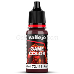 Acrilico Game Color, Rojo Nocturno. new. Bote 18 ml. Marca Vallejo. Ref: 72.111, 72111.