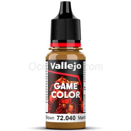 Acrilico Game Color, Marrón Cuero, New. Bote 18 ml. Marca Vallejo. Ref: 72.040, 72040.