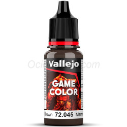 Acrilico Game Color, Marrón Carbonizado, New. Bote 18 ml. Marca Vallejo. Ref: 72.045, 72045.