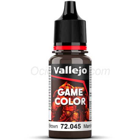 Acrilico Game Color, Marrón Carbonizado, New. Bote 18 ml. Marca Vallejo. Ref: 72.045, 72045.