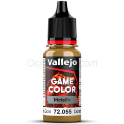 Acrilico Game Color, Dorado pulido. NEW. Bote 17 ml. Marca Vallejo. Ref: 72.055.