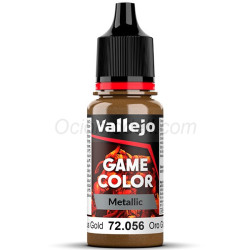 Acrilico Game Color, Oro glorioso. Bote 17 ml. Marca Vallejo. Ref: 72.056, 72056.