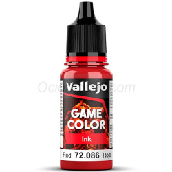 Acrilico Game Color, Tinta rojo. Bote 17 ml. Marca Vallejo. Ref: 72.086, 72086.