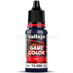 Acrilico Game Color, Tinta azul. Bote 17 ml. Marca Vallejo. Ref: 72.088.