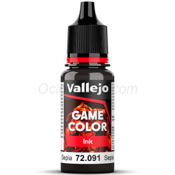 Acrilico Game Color, Tinta sepia. Bote 17 ml. Marca Vallejo. Ref: 72.091.