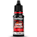 Acrilico Game Color, Tinta negra. Bote 17 ml. Marca Vallejo. Ref: 72.094.