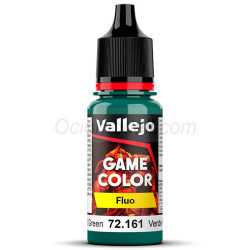 Acrilico Game Color, Fluo Verde Frío Fluorescente, New. Bote 18 ml. Marca Vallejo. Ref: 72.161, 72161.