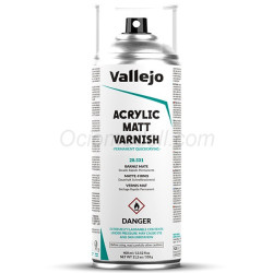 Aerosol Barniz Acrilico Mate. Bote 400 ml. Marca Vallejo. Ref: 28.531, 28531.