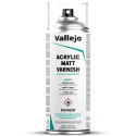 Aerosol Barniz Acrilico Mate. Bote 400 ml. Marca Vallejo. Ref: 28.531.