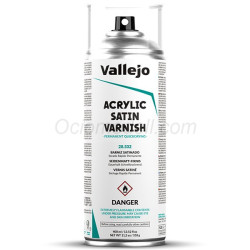 Aerosol Barniz Acrilico Satinado. Bote 400 ml. Marca Vallejo. Ref: 28.532, 28532.