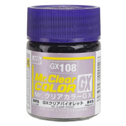 Mr Hobby Mr Clear Color Violeta. Bote 18 ml. Marca MR.Hobby. Ref: GX108.