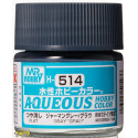 Mr.HOBBY AQUEOUS COLOR , GRAY (Flat). Bote 10 ml. Marca MR.Hobby. Ref: 514, 514.