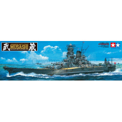 Musashi Japanese Battleship. Escala: 1:350. Marca: Tamiya. Ref: 78031.