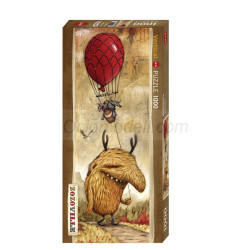 Red Balloon Zozoville, Puzzle vertical, 1000 pz. Marca Heye. Ref: 29743.