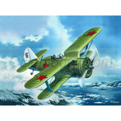 I-153, WWII Soviet fighter. Escala 1:48. Marca ICM. Ref: 48095.