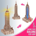 Empire State Building (Eco - light) 168 piezas, madera contrachapada, Kit de montaje. Marca Mr.playwood. Ref: 10211.