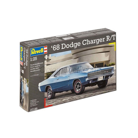 Coche 1968 Dodge Charger R/T. Escala 1:24. Marca Revell. Ref: 07188.