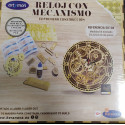 RELOJ CON MECANISMO SILENCIOSO, Wooden Puzzle 3D. Kit de montaje sin Adhesivo. Marca ARTYMON. Ref: 50108.