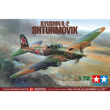 ILYUSHIN IL-2 SHTURMOVIK . Escala 1:72. Marca Tamiya. Ref: 60781.