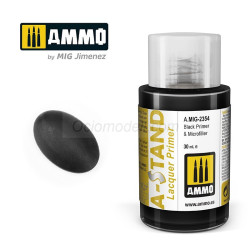 A-STAND Imprimación Black y Microrrelleno. Bote de 30 ml. Marca Ammo of Mig Jimenez. Ref: AMIG2354, 2354.