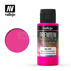 Premium Rosa Fluorescente. Premium Airbrush Color. Bote 60 ml. Marca Vallejo. Ref: 62035.