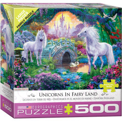 Unicorns in Fairy Land, 500 pz. Marca Eurographics. Ref: 6500-5363.