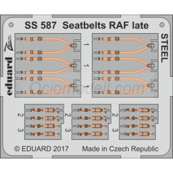 Seatbelts RAF late fighters, STEEL. Escala: 1:72. Marca Eduard. Ref: SS587.