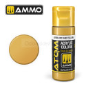 ATOM COLOR Sand Yellow. Nueva Fórmula. Bote 20 ml. Marca Ammo by Mig Jimenez. Ref: ATOM-20021.