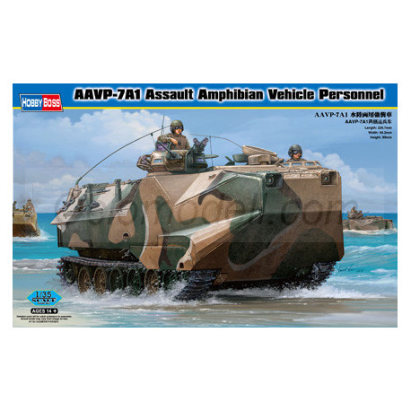 American AAVP-7A1 Assault Amphibian Vehicle Personnel. Escala 1:35. Marca Hobby Boss. Ref: 82410.