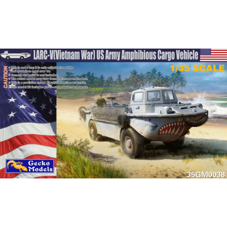 LARC-V Vietnam War US Army Amphibious Cargo Vehicle. Escala 1:35. Marca Gecko Models. Ref: 35GM0038.