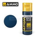 ATOM COLOR Azul Marino. Nueva Fórmula. Bote 20 ml. Marca Ammo by Mig Jimenez. Ref: ATOM-20103.