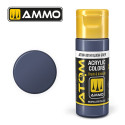 ATOM COLOR Gris Azulado. Nueva Fórmula. Bote 20 ml. Marca Ammo by Mig Jimenez. Ref: ATOM-20104.