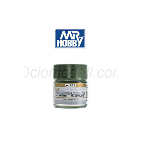 Mr.Metal Color, BRONCE. Bote 10 ml. Marca MR.Hobby. Ref: MC216.