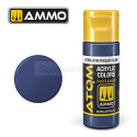 ATOM COLOR Azul Prusia. Nueva Fórmula. Bote 20 ml. Marca Ammo by Mig Jimenez. Ref: ATOM-20108.