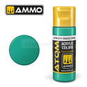 ATOM COLOR Verde Turquesa. Nueva Fórmula. Bote 20 ml. Marca Ammo by Mig Jimenez. Ref: ATOM-20114.