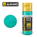 ATOM COLOR Verde Jade. Nueva Fórmula. Bote 20 ml. Marca Ammo by Mig Jimenez. Ref: ATOM-20115.