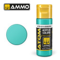 ATOM COLOR Aguamarina. Nueva Fórmula. Bote 20 ml. Marca Ammo by Mig Jimenez. Ref: ATOM-20116.