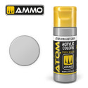 ATOM COLOR Gris Claro. Nueva Fórmula. Bote 20 ml. Marca Ammo by Mig Jimenez. Ref: ATOM-20124.