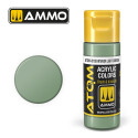 ATOM COLOR Verde Claro Interior. Nueva Fórmula. Bote 20 ml. Marca Ammo by Mig Jimenez. Ref: ATOM-20128.