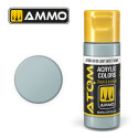 ATOM COLOR Light Ghost Gray. Nueva Fórmula. Bote 20 ml. Marca Ammo by Mig Jimenez. Ref: ATOM-20129.