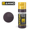 ATOM COLOR Gris Neumático. Nueva Fórmula. Bote 20 ml. Marca Ammo by Mig Jimenez. Ref: ATOM-20159.