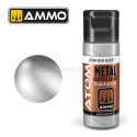 ATOM COLOR METALLIC Plata. Nueva Fórmula. Bote 20 ml. Marca Ammo by Mig Jimenez. Ref: ATOM-20164.