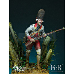 Spanish Grenadier Regimiento Zamora, Pensacola, 1781, 75mm. Marca Fer Miniatures. Ref: REV00012.