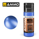 ATOM COLOR METALLIC Azul Aotake. Nueva Fórmula. Bote 20 ml. Marca Ammo by Mig Jimenez. Ref: ATOM-20176.