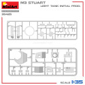 M3 STUART LIGHT TANK, INITIAL PROD. Escala 1:35. Marca Miniart. Ref: 35425.