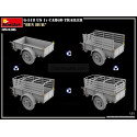 G-518 US 1t CARGO TRAILER “BEN HUR”. Escala 1:35. Marca Miniart. Ref: 35436.