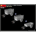 G-518 US 1t CARGO TRAILER “BEN HUR”. Escala 1:35. Marca Miniart. Ref: 35436.