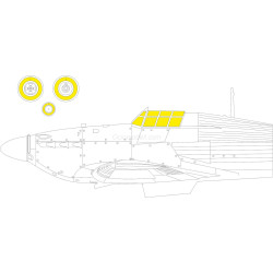 Papel de Enmascarar Hurricane Mk. IIb. Escala 1:32. Marca Eduard. Ref: JX305